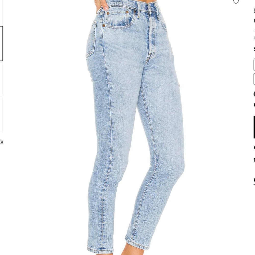 Levi's 501 Skinny in "Tango Light"